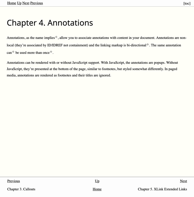 Screenshot of a rendered DocBook chapter.